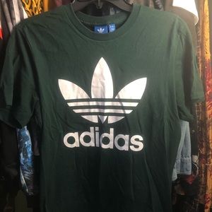 Adidas dark green shirt men’s small